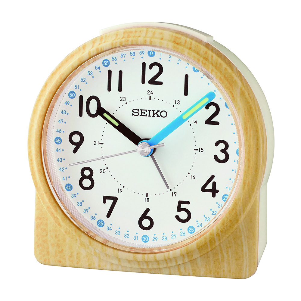 SEIKO 精工 滑動式秒針嗶嗶聲靜音貪睡鬧鐘 (QHE210B)
