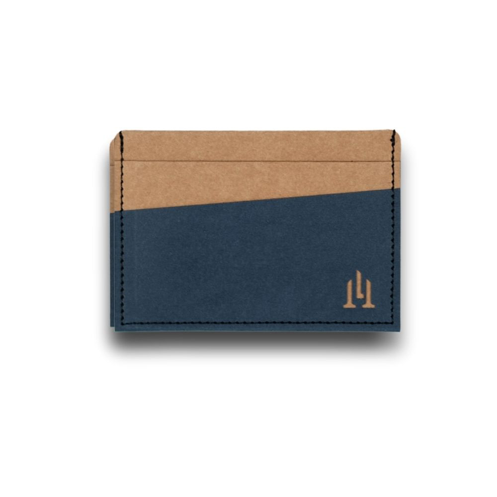 LOGINHEART全防護屏蔽感應卡夾/ 海灘藍棕