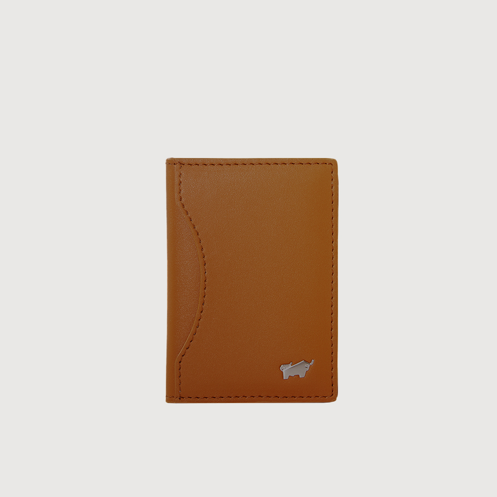【BRAUN BUFFEL 德國小金牛】台灣總代理 奧瓦 磁吸兩折錢包/ BF581-738/ 麥色