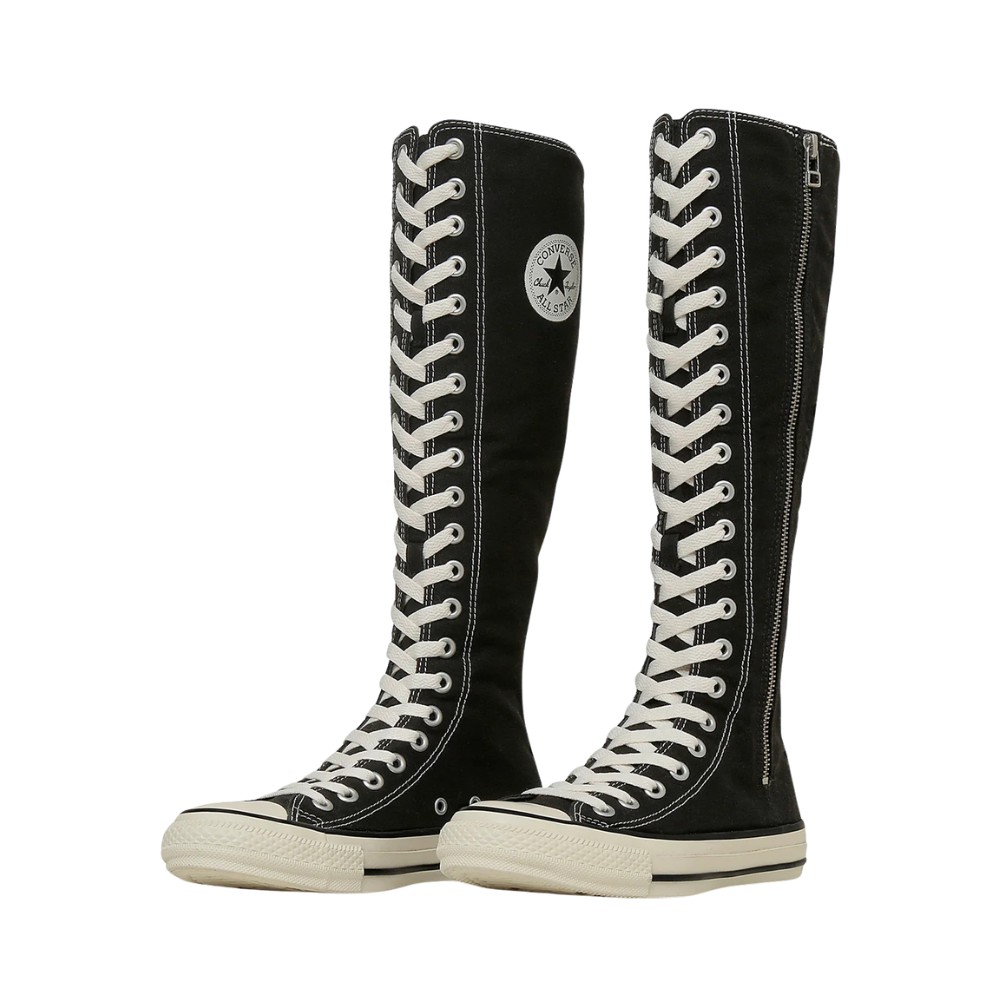 日本限定 Converse ALL STAR Z XX-HI 高筒 黑色過膝帆布靴/ 預購 22 cm