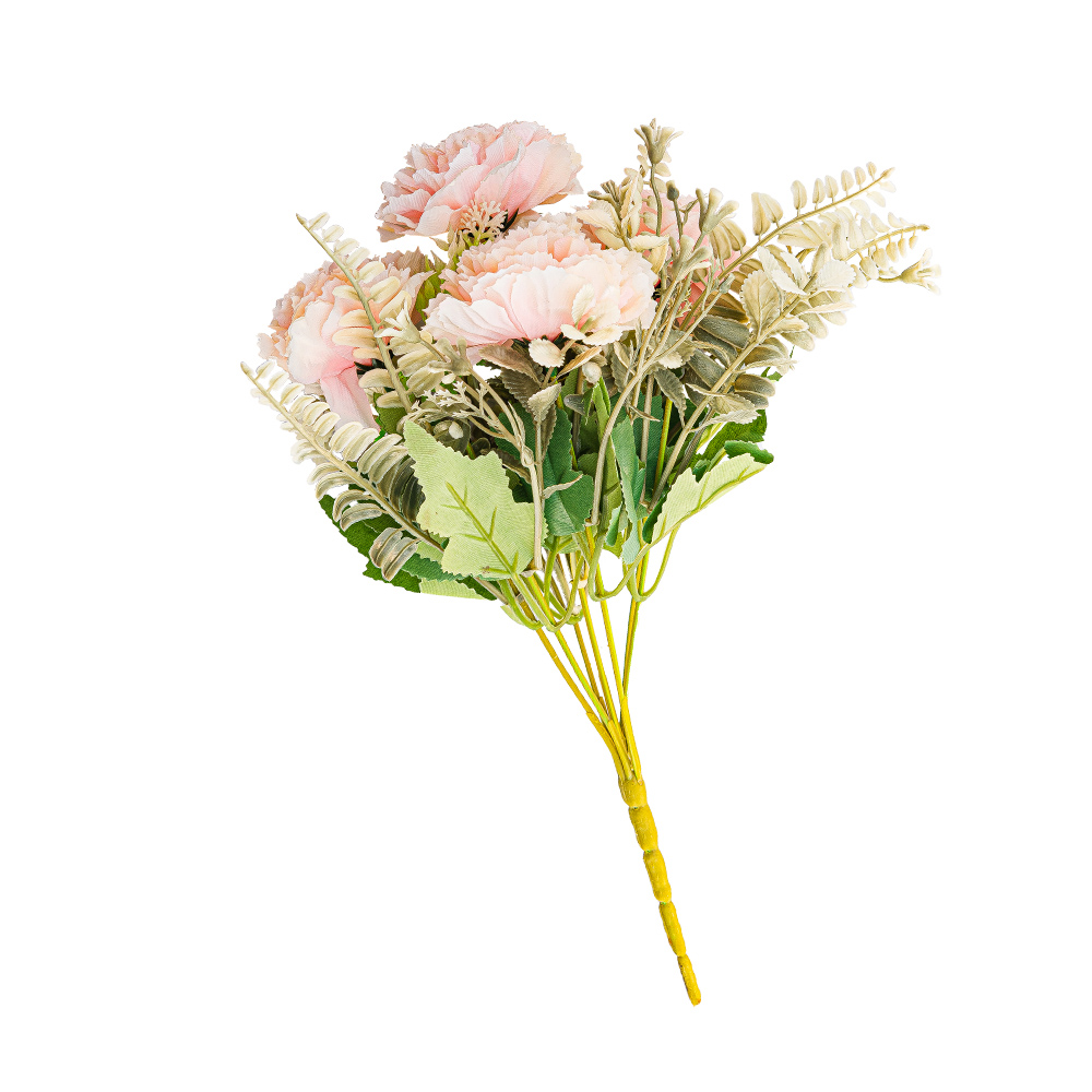 【dayneeds】仿真花藝-康乃馨 五支入/ 粉紅色