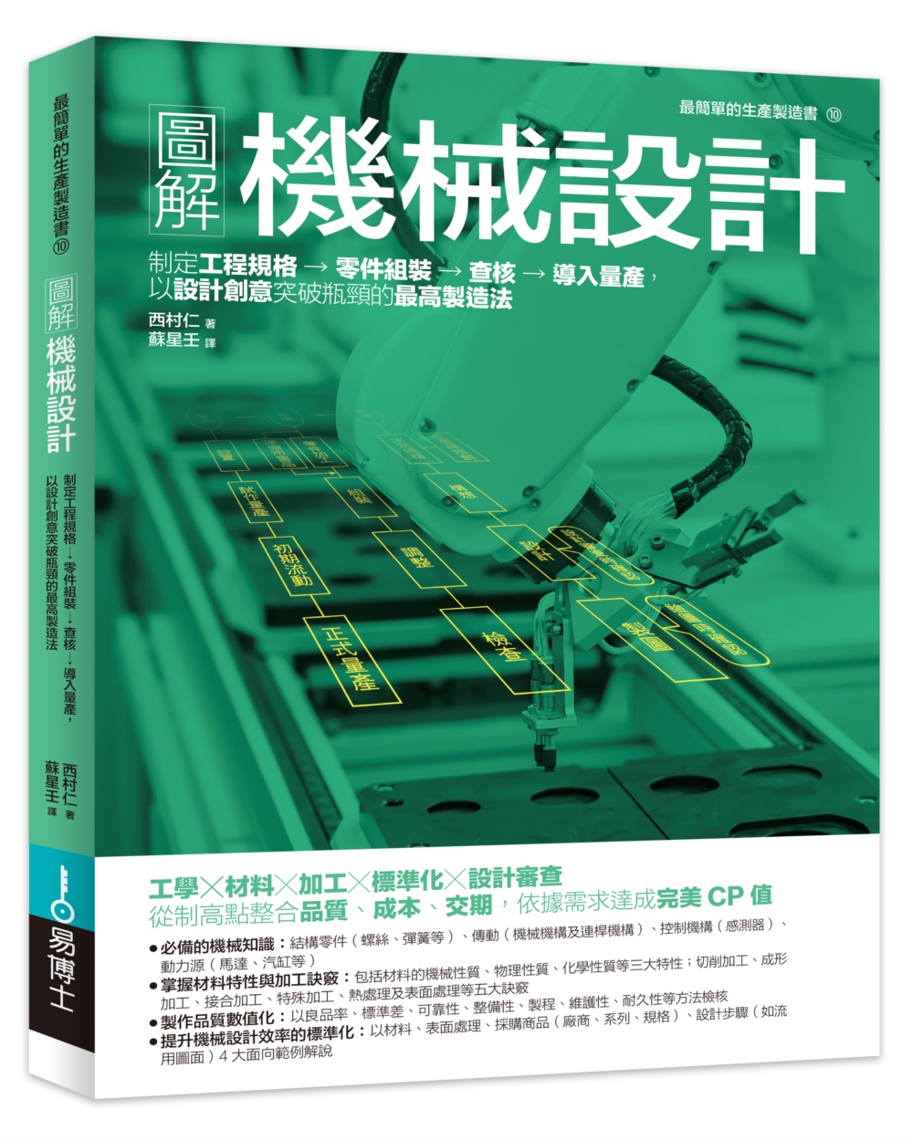 圖解機械設計: 制定工程規格→零件組裝→查核→導入量產, 以設計創意突破瓶頸的最高製造法 (修訂版)