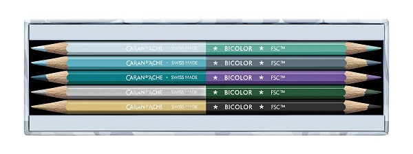 CARAN D'ACHE ALPINE FROST雙色鉛筆組/ 2025聖誕特別版