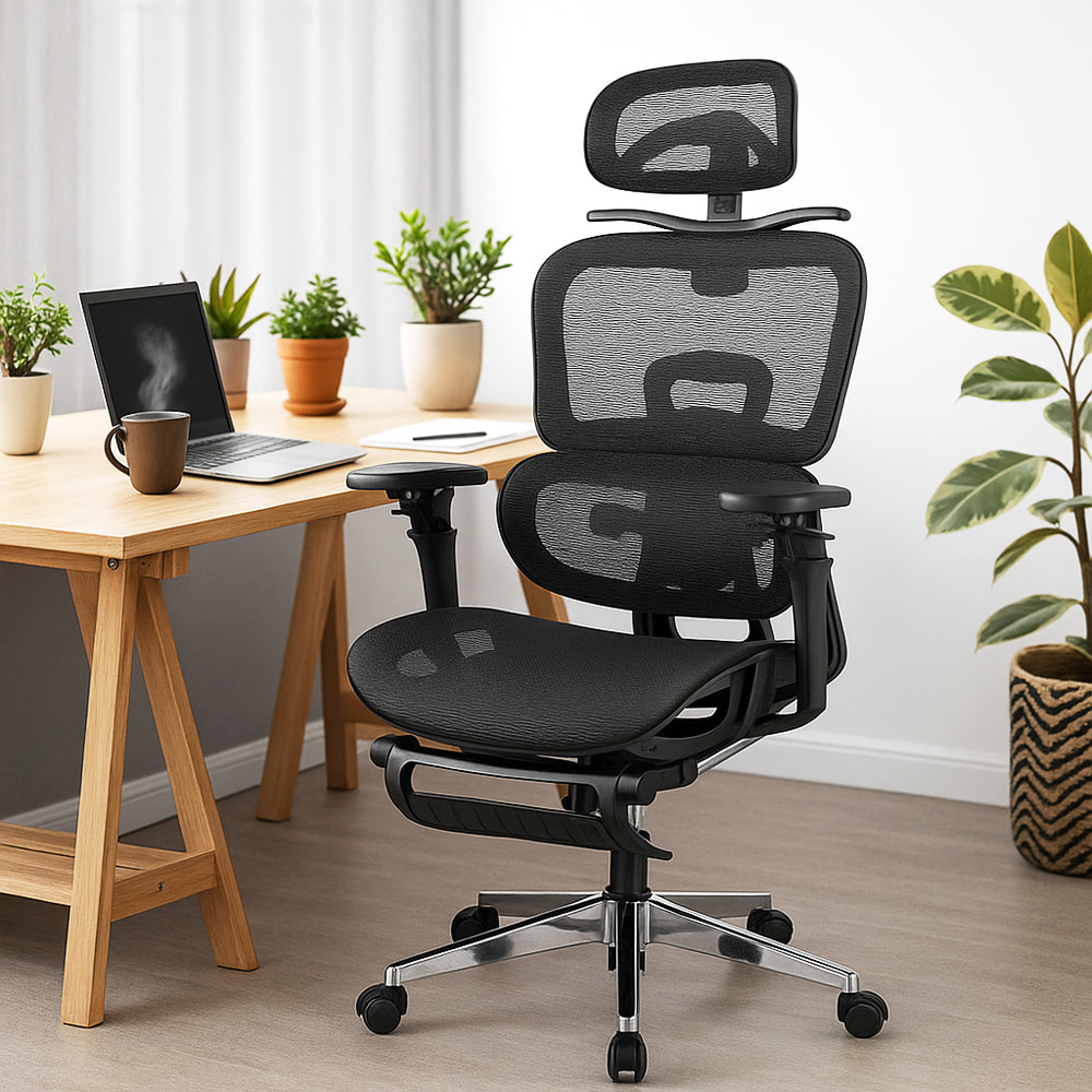 【AOTTO】6D高背耐重人體工學透氣電腦椅(電腦椅 辦公椅 網椅 工學椅)