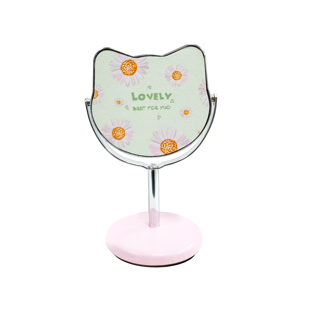 BESTHOT 可愛造型小立鏡/ 貓耳小花