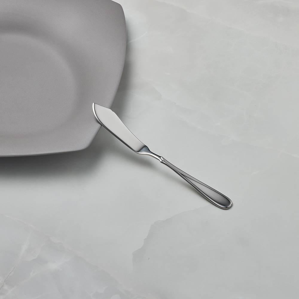 日本YAMACO山崎金屬 - FLORA系列 - 不鏽鋼奶油抹刀 (154mm)