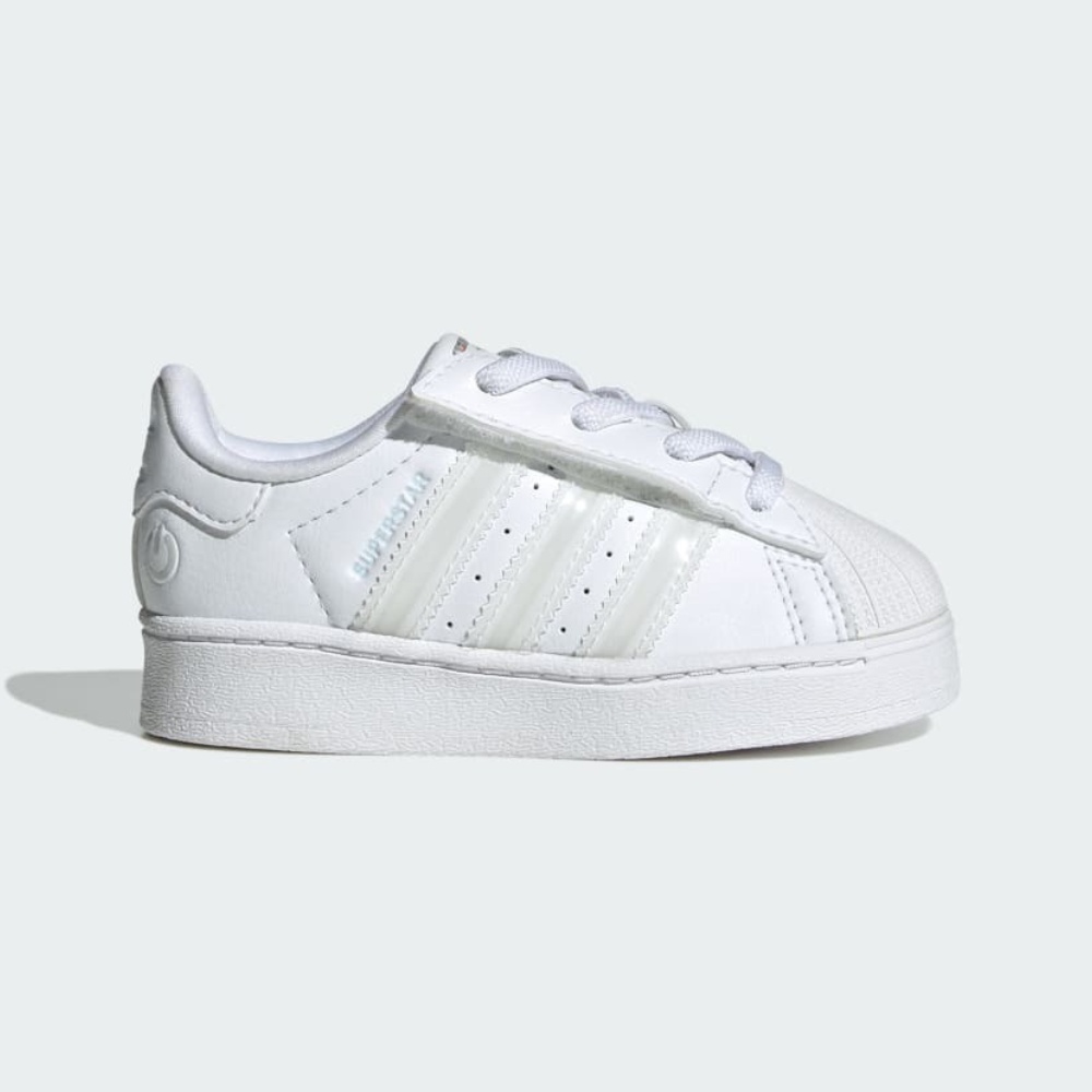 adidas Superstar LED 童鞋小童13-16 三段光魔鬼氈款白色JQ6418 預購16