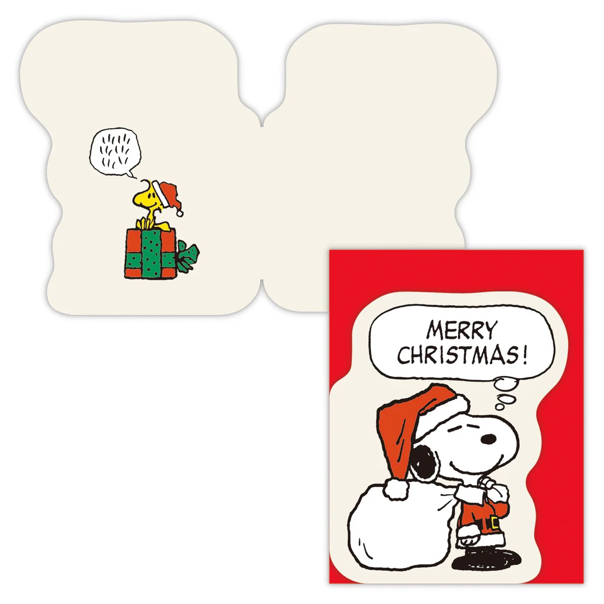 美國 Hallmark 迷你聖誕卡/ 史努比/ 聖誕老人