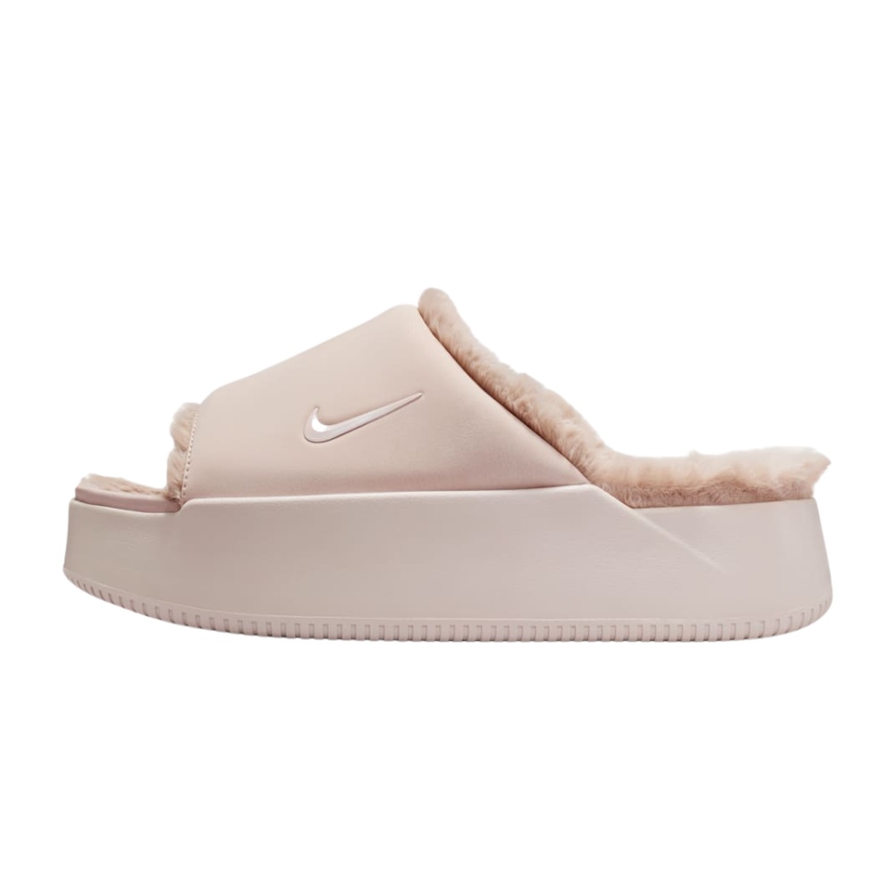 Nike Calm Elevation Fur 厚底毛絨拖鞋/ 玫瑰粉 HV8560-600/ 預購 25 cm