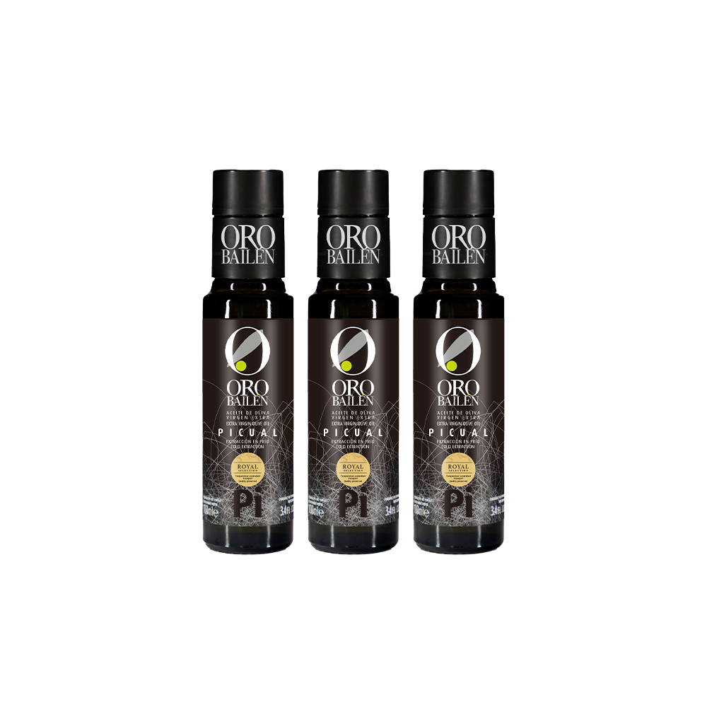 【Oro Bailen皇嘉】皇家級Picual特級冷壓初榨橄欖油100mlx3