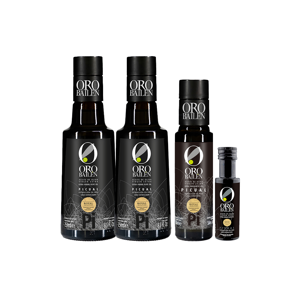 【Oro Bailen皇嘉】特級冷壓初榨橄欖油皇家級Picual 250mlx2+100ml+25ml