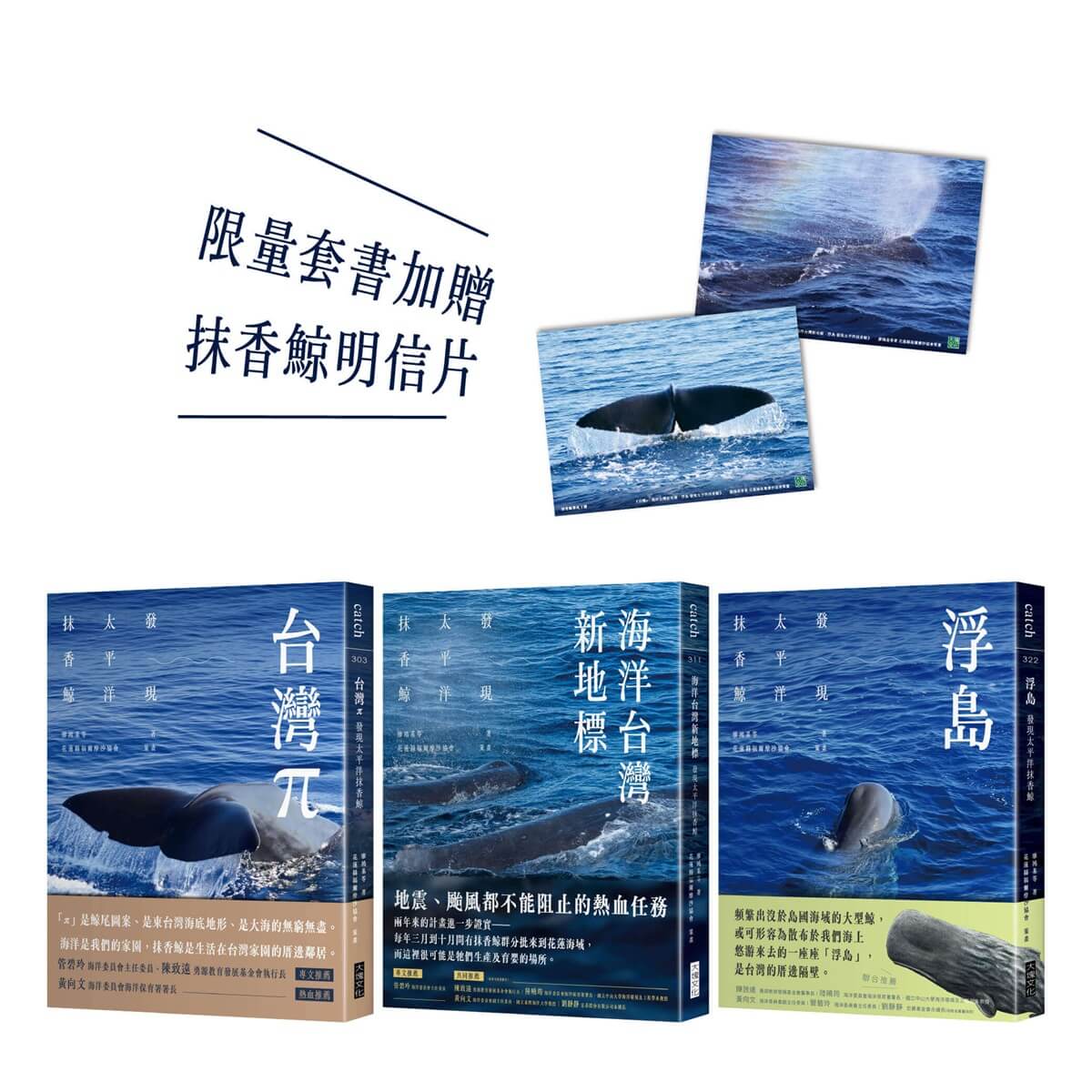 發現太平洋抹香鯨三部曲套書 (附抹香鯨明信片/3冊合售)
