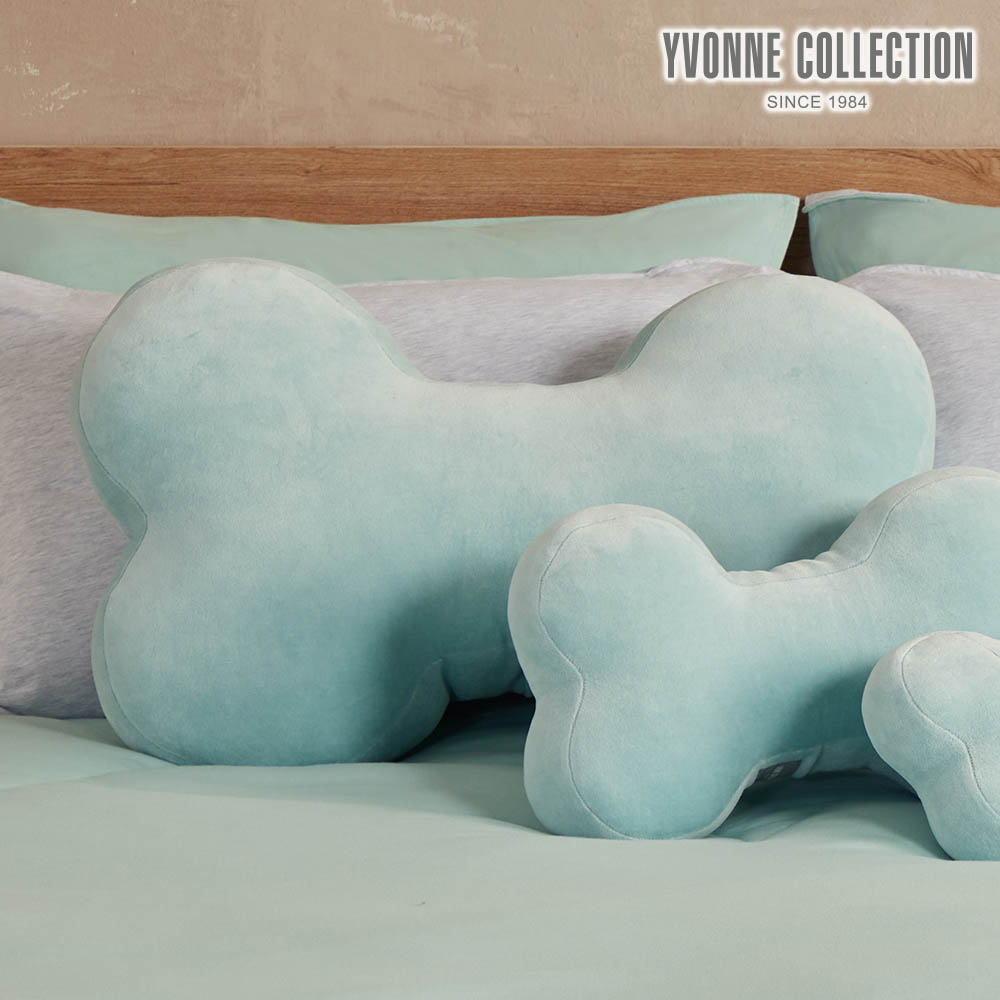 YVONNE COLLECTION 素面大骨頭抱枕-湖水綠