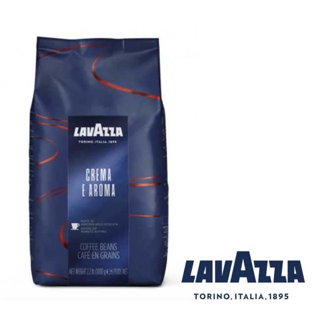 【LAVAZZA】Crema E Aroma 香醇濃郁義式咖啡豆 2.2磅/ 1kg/包