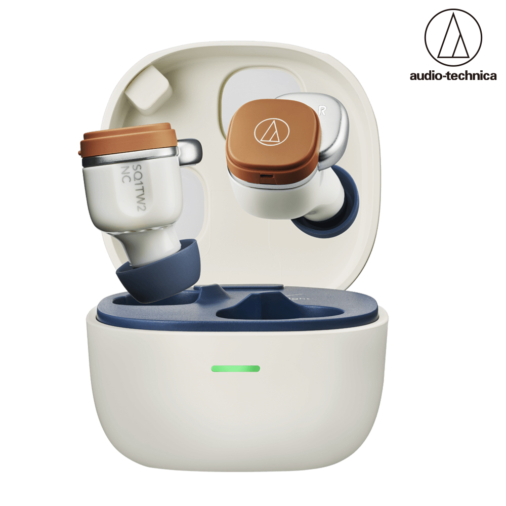 audio-technica 鐵三角 ATH-SQ1TW2NC 主動降噪 真無線耳機 白駝 | 誠品線上