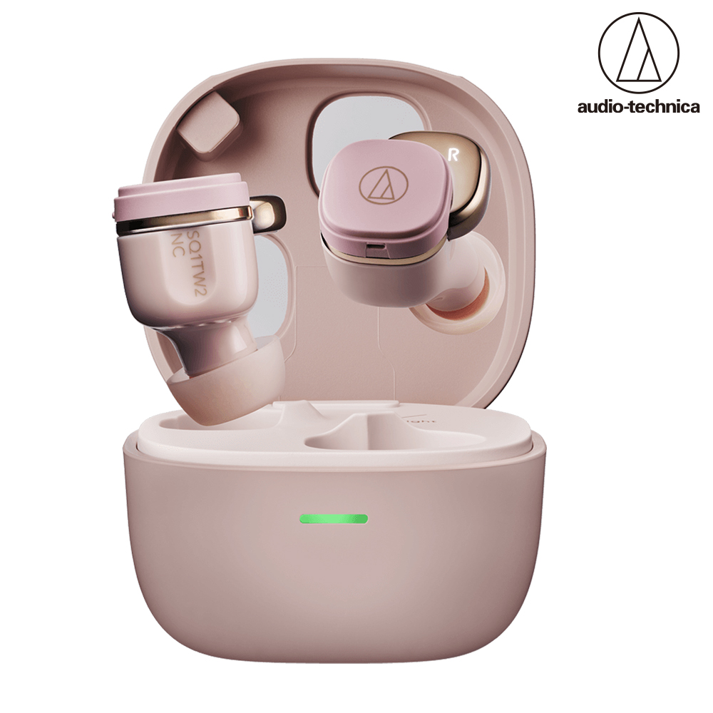 audio-technica 鐵三角 ATH-SQ1TW2NC 主動降噪 真無線耳機 粉紅 | 誠品線上