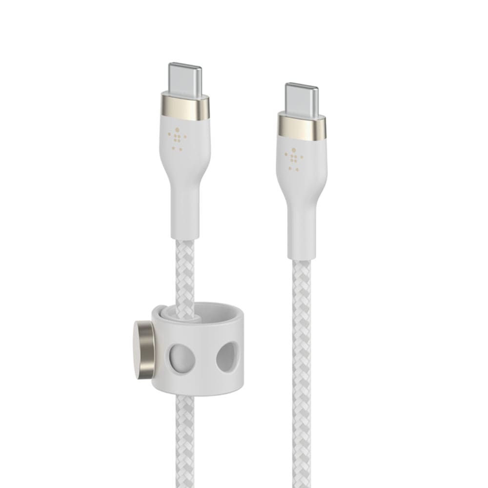 Belkin BOOST↑CHARGE PRO Flex USB-C to USB-C 傳輸線(1M) CAB011/ 白色