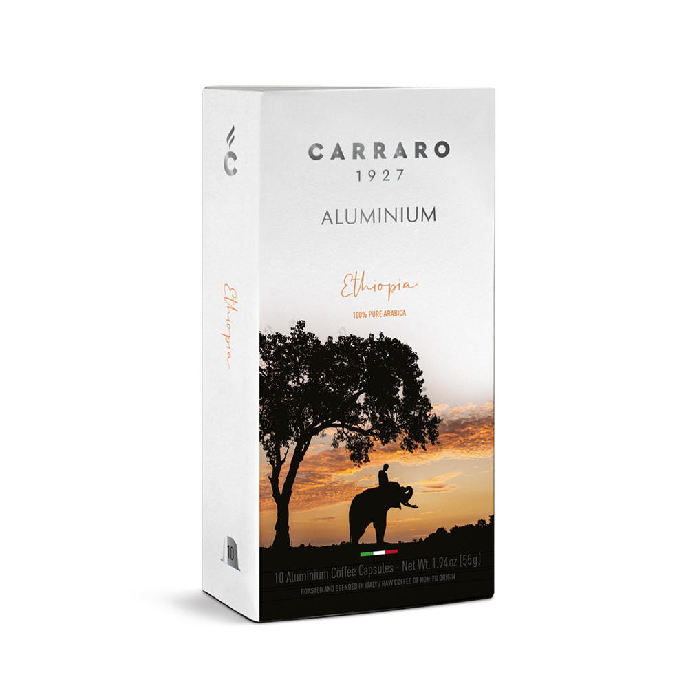 【CARRARO】義式經典/ 單品系列咖啡膠囊 (10顆/盒) / 僅適用Nespresso膠囊咖啡機/ 衣索比亞