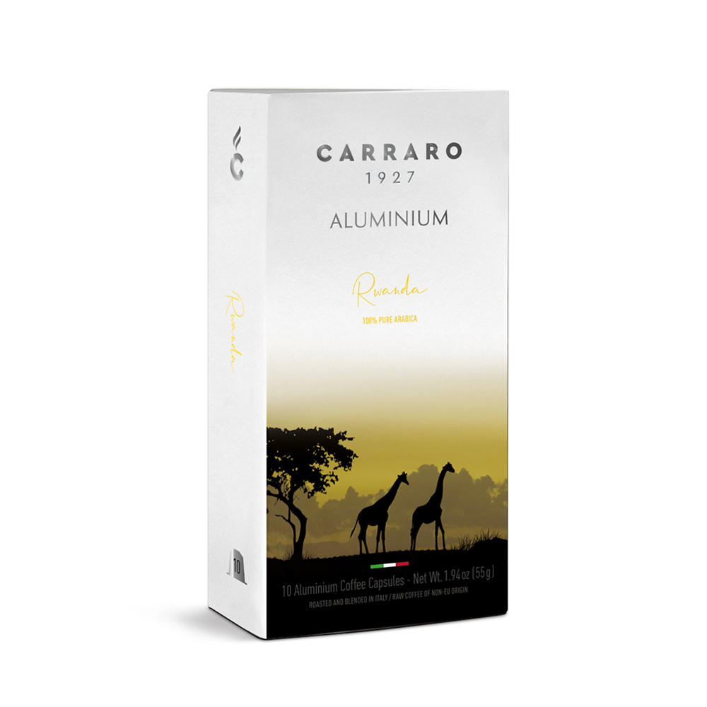 【CARRARO】義式經典/ 單品系列咖啡膠囊 (10顆/盒) / 僅適用Nespresso膠囊咖啡機/ 盧安達