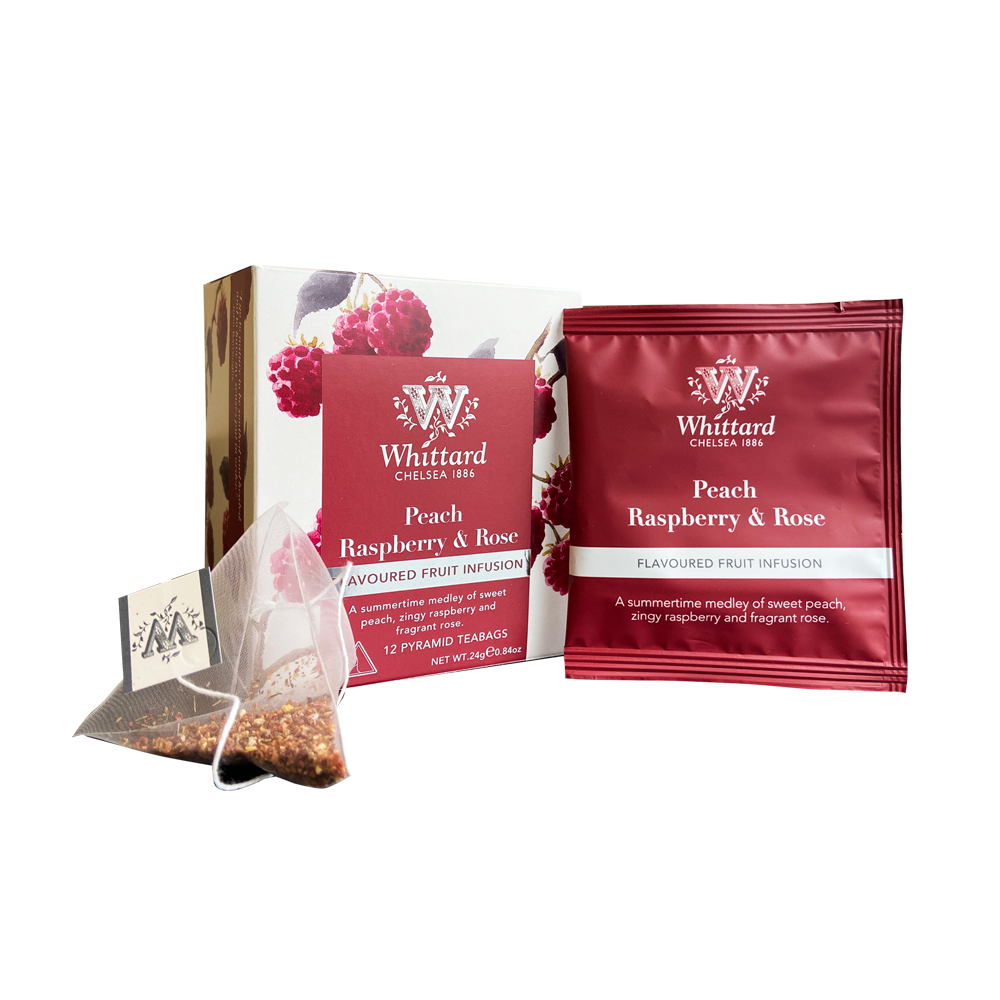 Whittard 香桃樹莓玫瑰果茶-12入茶包