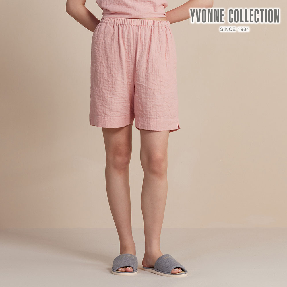 YVONNE COLLECTION 雙層紗短褲-薔薇粉M