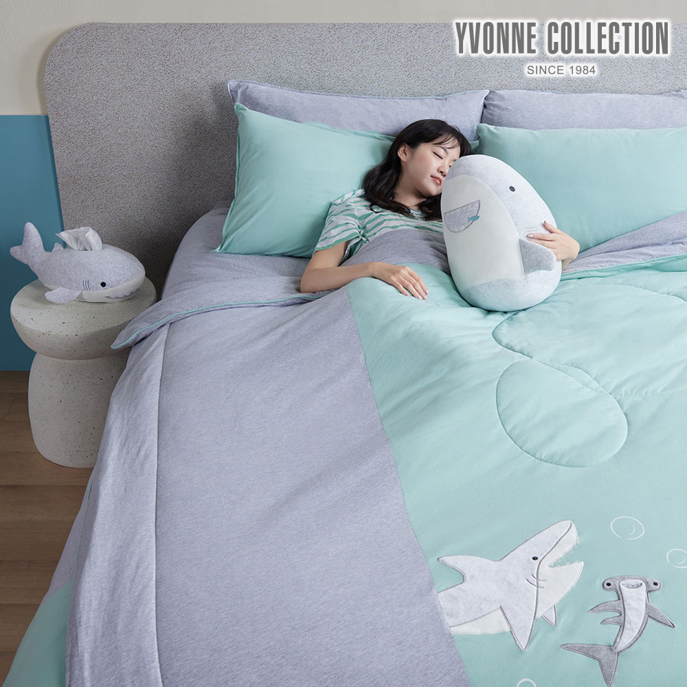 YVONNE COLLECTION 北極熊 雙人四季被(6x7呎)-薄荷綠