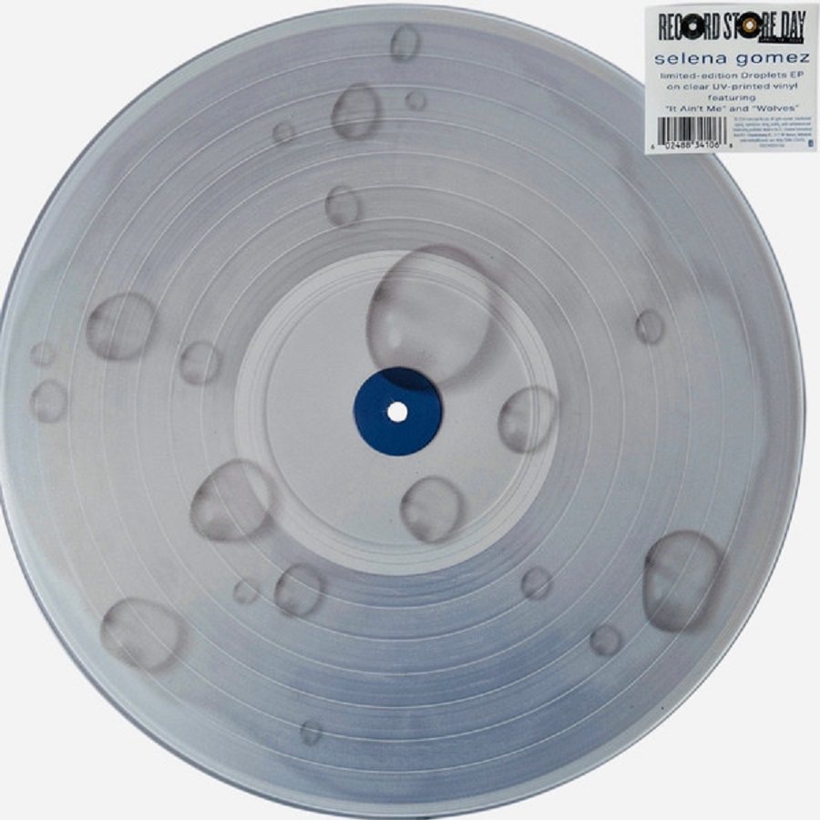 Droplets (10" Clear UV-Printed Vinyl)