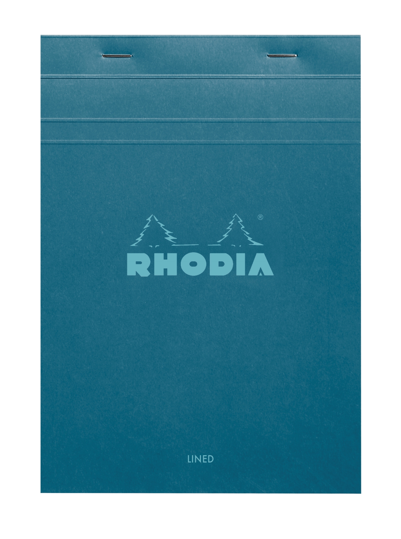 法國RHODIA COULEURS上掀式騎馬釘橫線筆記本/ A5/ 孔雀藍