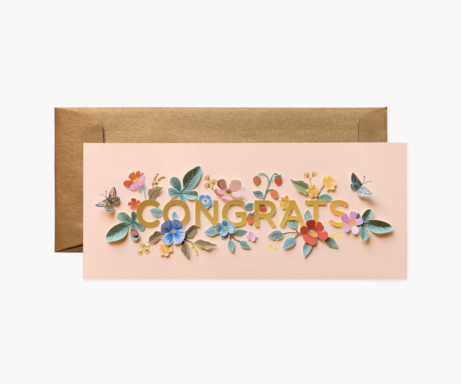 美國RIFLE PAPER 祝賀卡 Cut Paper Congrats