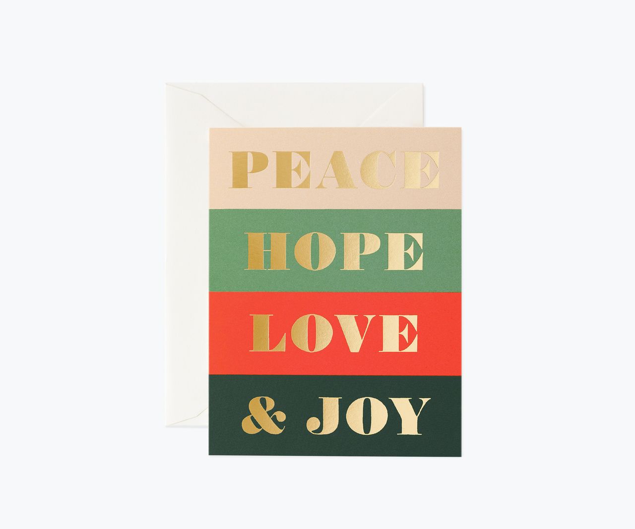 美國RIFLE PAPER 聖誕卡 Peace & Joy