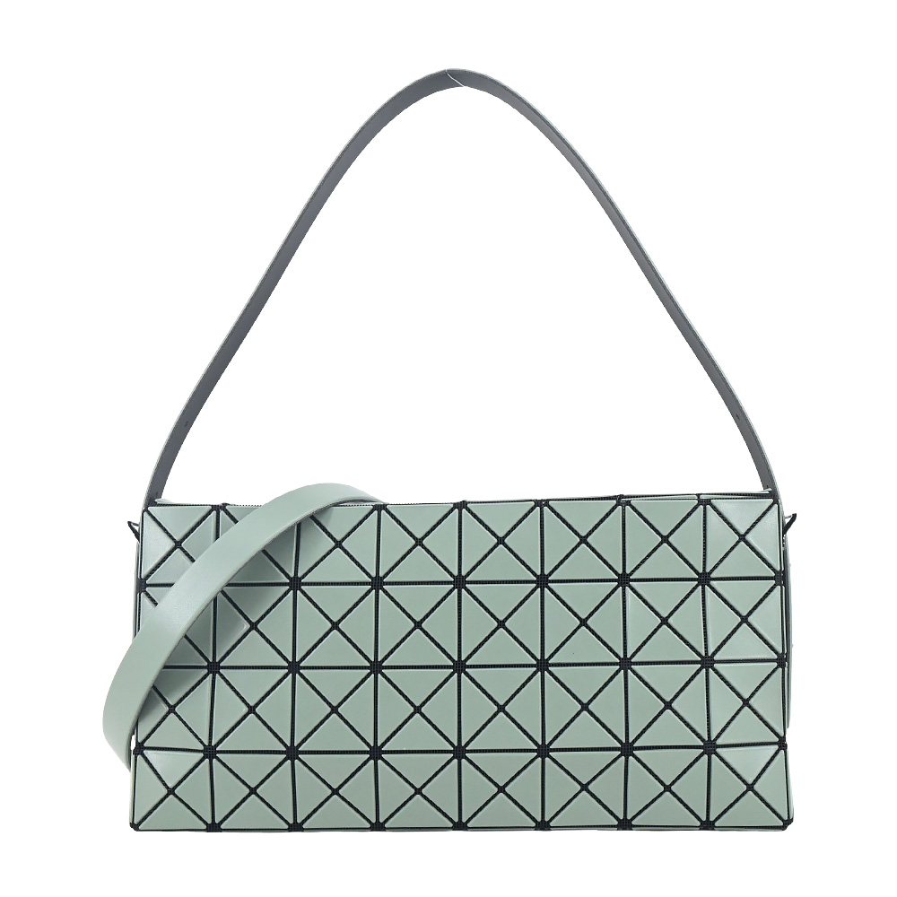 ISSEY MIYAKE 三宅一生 BAOBAO OBLONG 4X8啞光斜背/背肩兩用包-卡其綠 /平行輸入