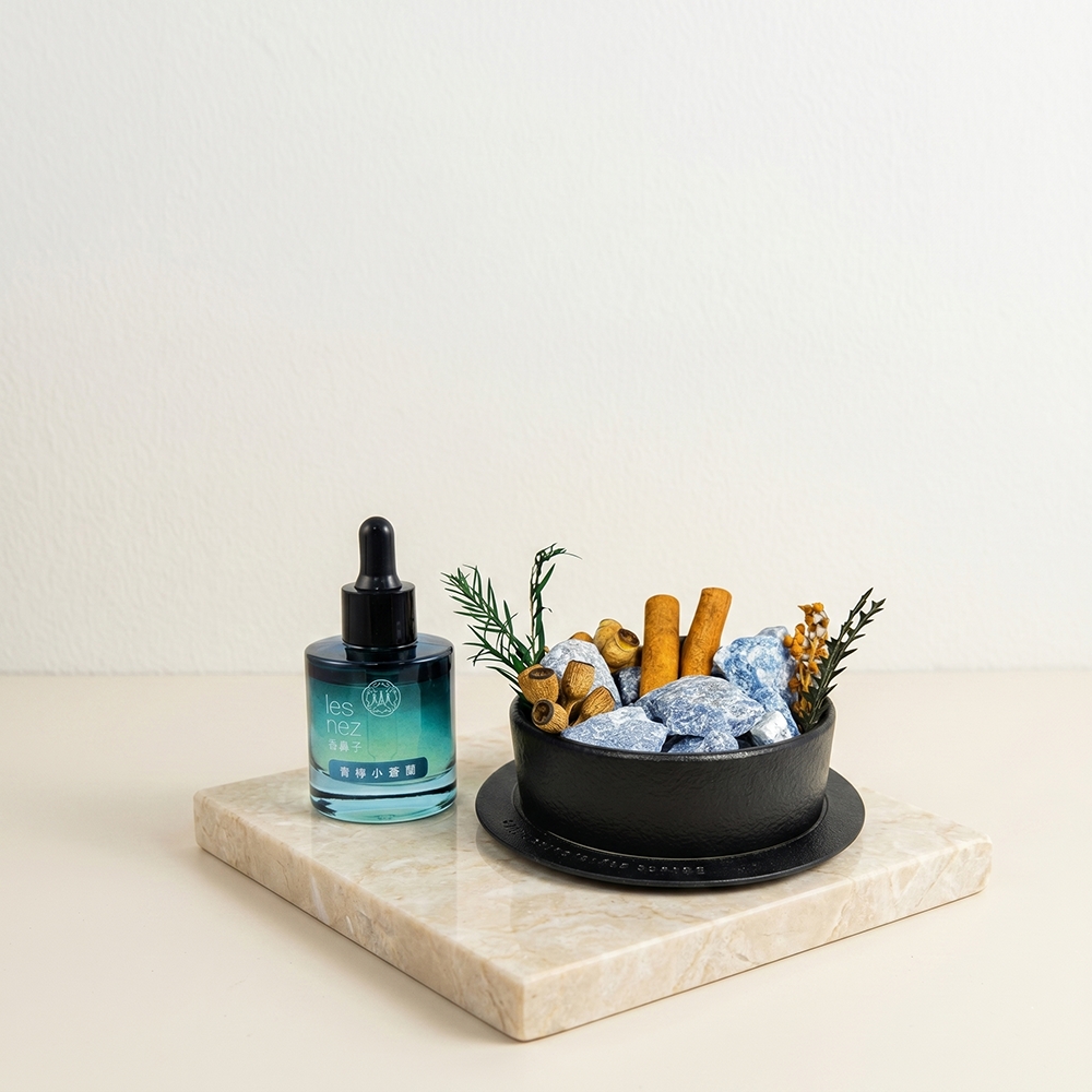 les nez水晶香氛能量寶盒 和諧藍晶 青檸小蒼蘭