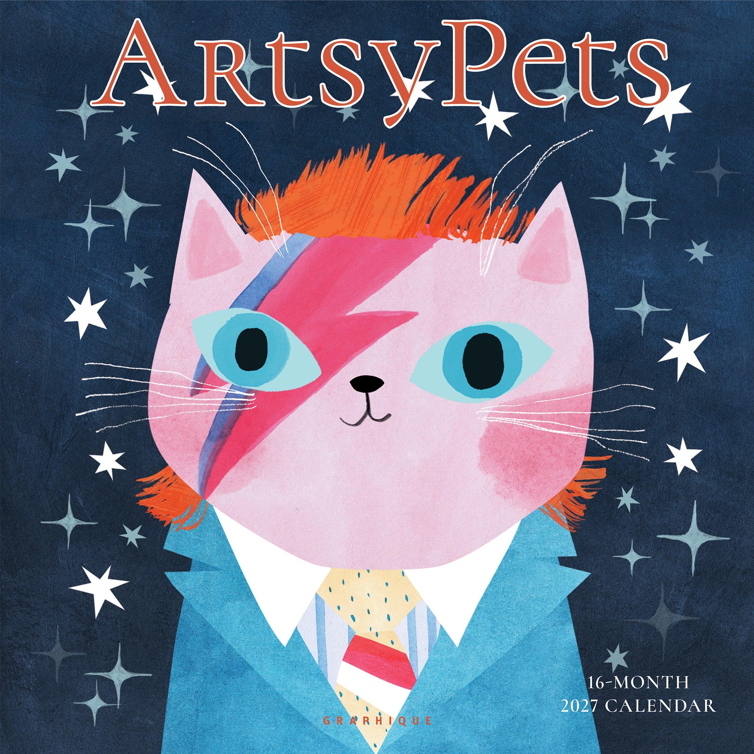 2027美國 GRAPHIQUE 掛曆/ 16月/ We Love Animals/ Artsypets