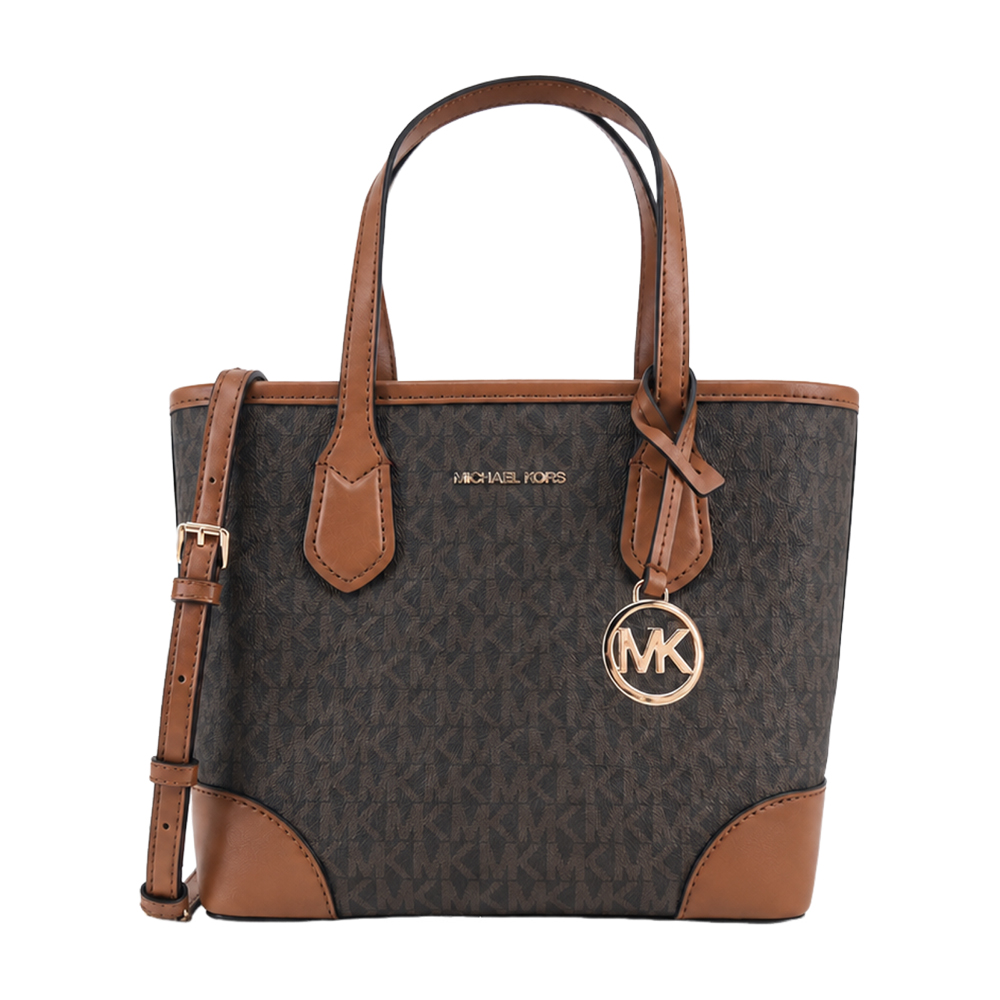 MICHAEL KORS EVA 素面防刮兩用托特包-小 任選 /平行輸入/ 咖啡
