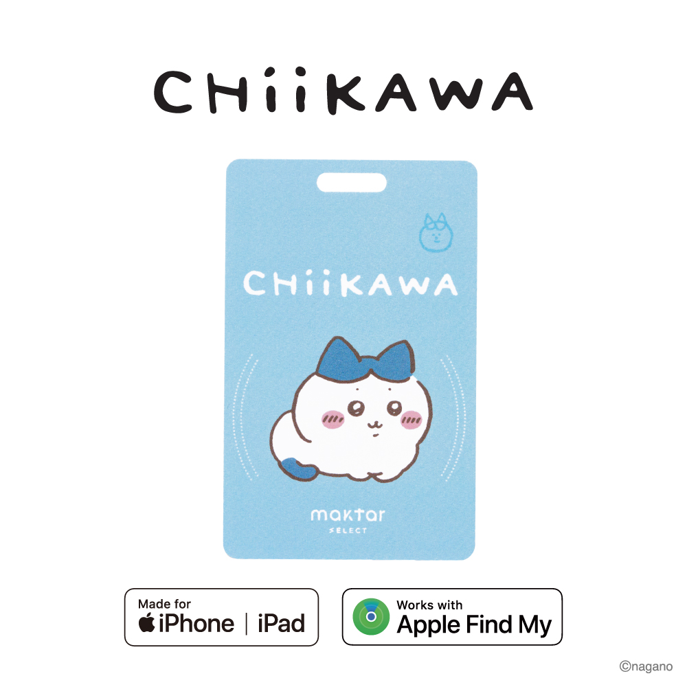 Maktar Tag卡好找CHiiKAWA吉伊卡哇即時定位防丟器 小八貓 藍