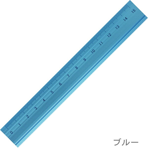 日本 SLIP-ON 鋁製直尺/ 15cm/ 藍