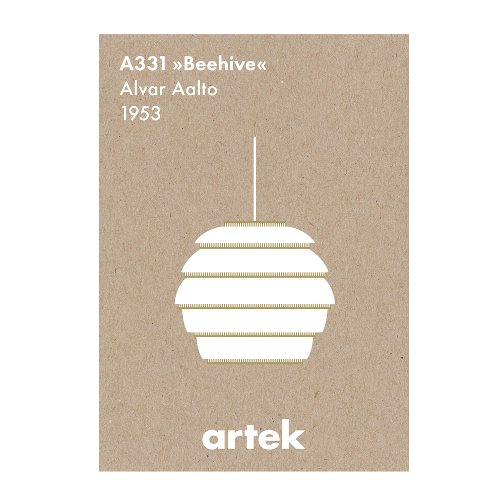 北歐櫥窗/Artek Icon Posters 經典設計海報 (Beehive)