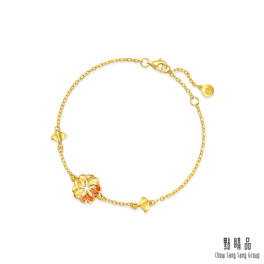 【網路獨家款】點睛品 微糖杏運 黃金手鍊