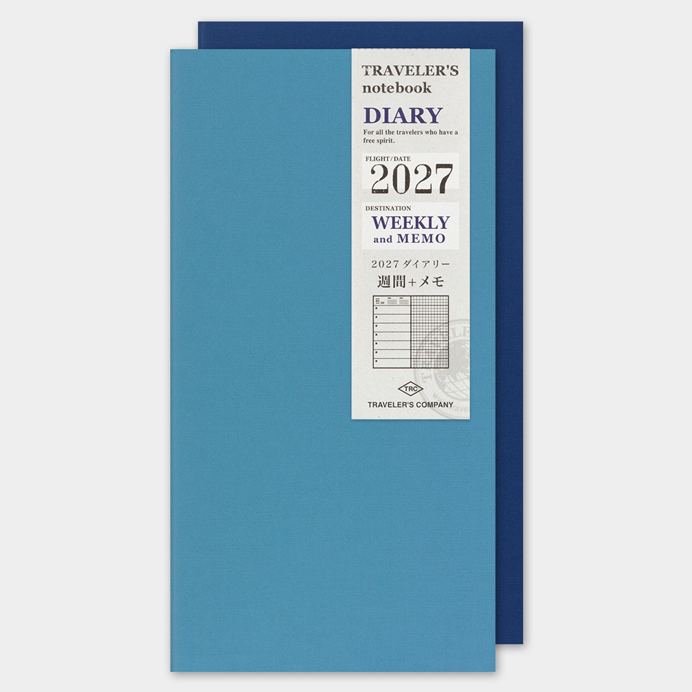 2027 日本 TRAVELER'S COMPANY TRAVELER'S notebook 日誌/ 週間橫式記事
