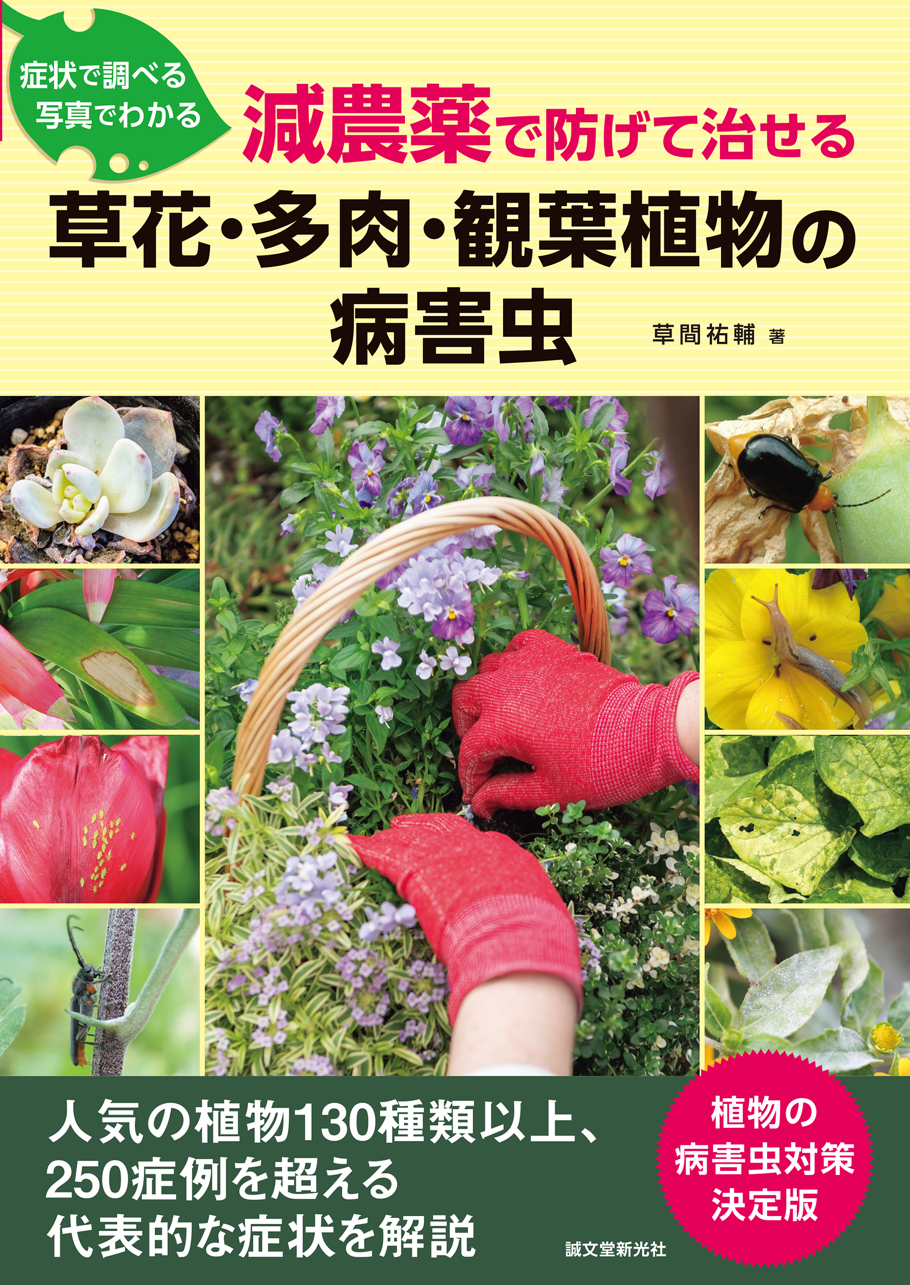 減農薬で防げて治せる草花・多肉・観葉植物の病害虫