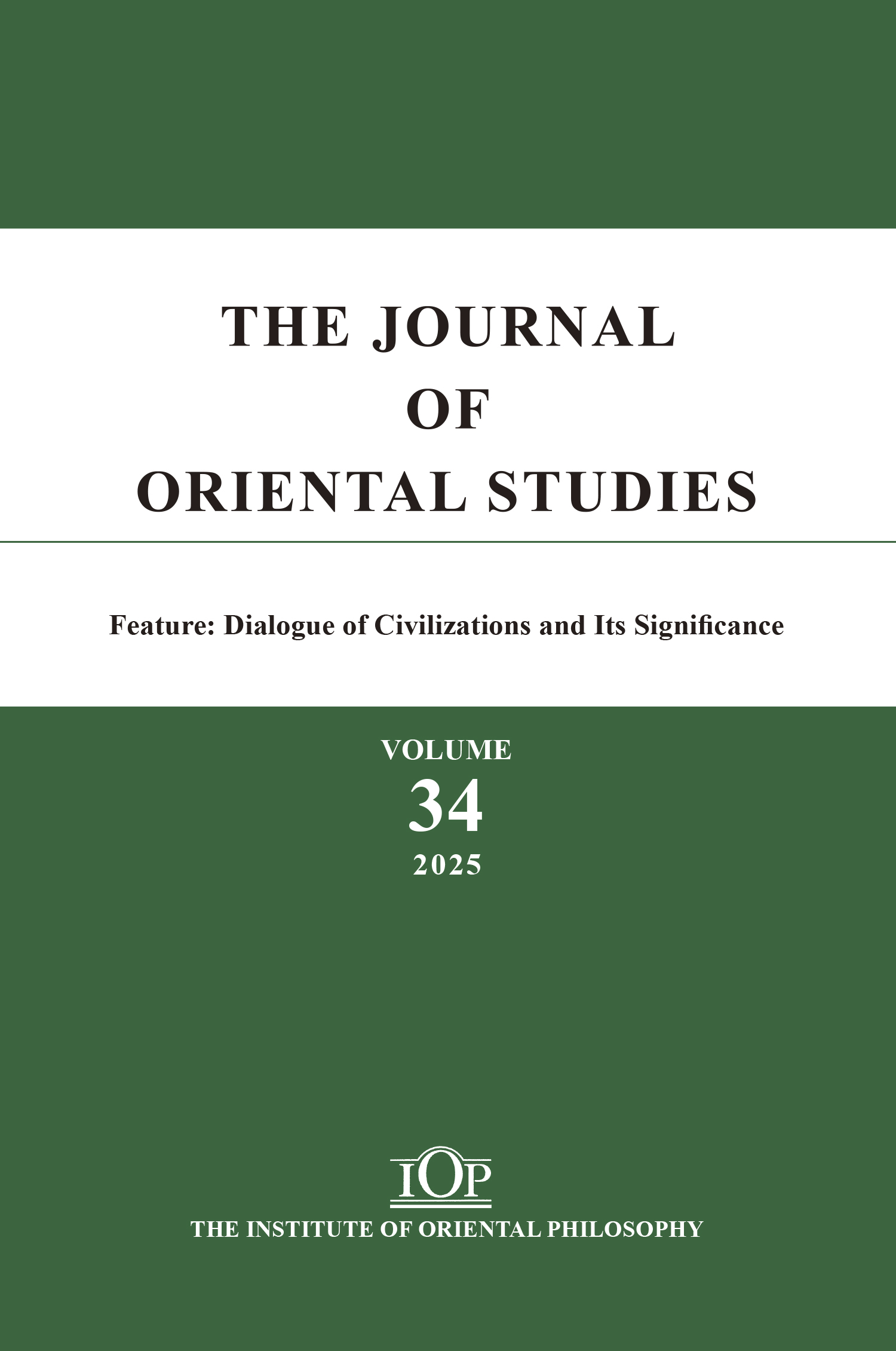 The Journal of Oriental Studies 34 2025