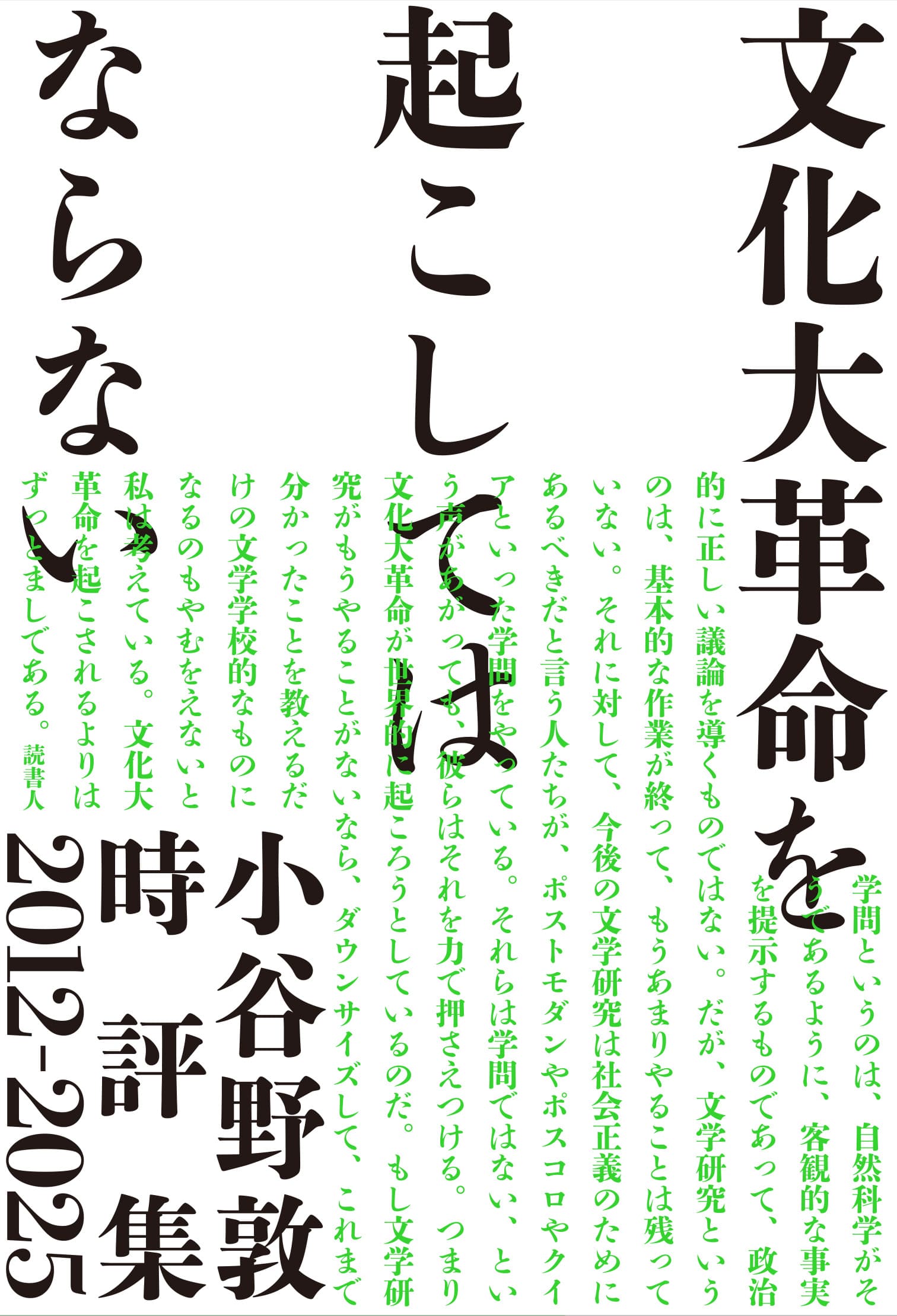 文化大革命を起こしてはならない 小谷野 敦/著;