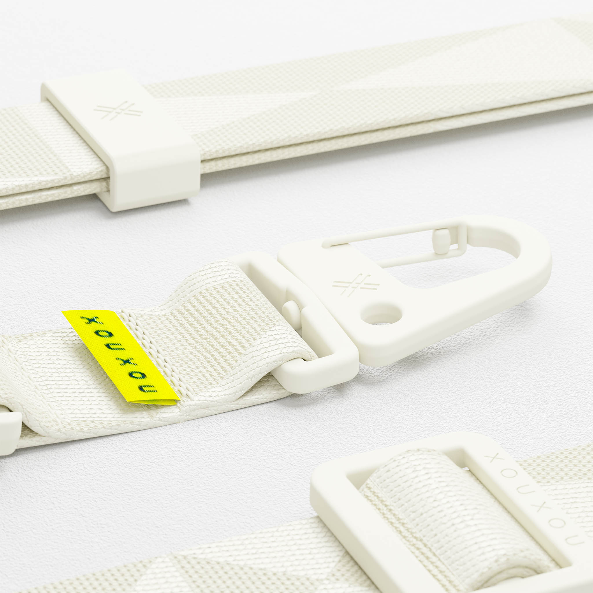 XOUXOU手機扁帶掛繩28mm 白色Chalk | 誠品線上