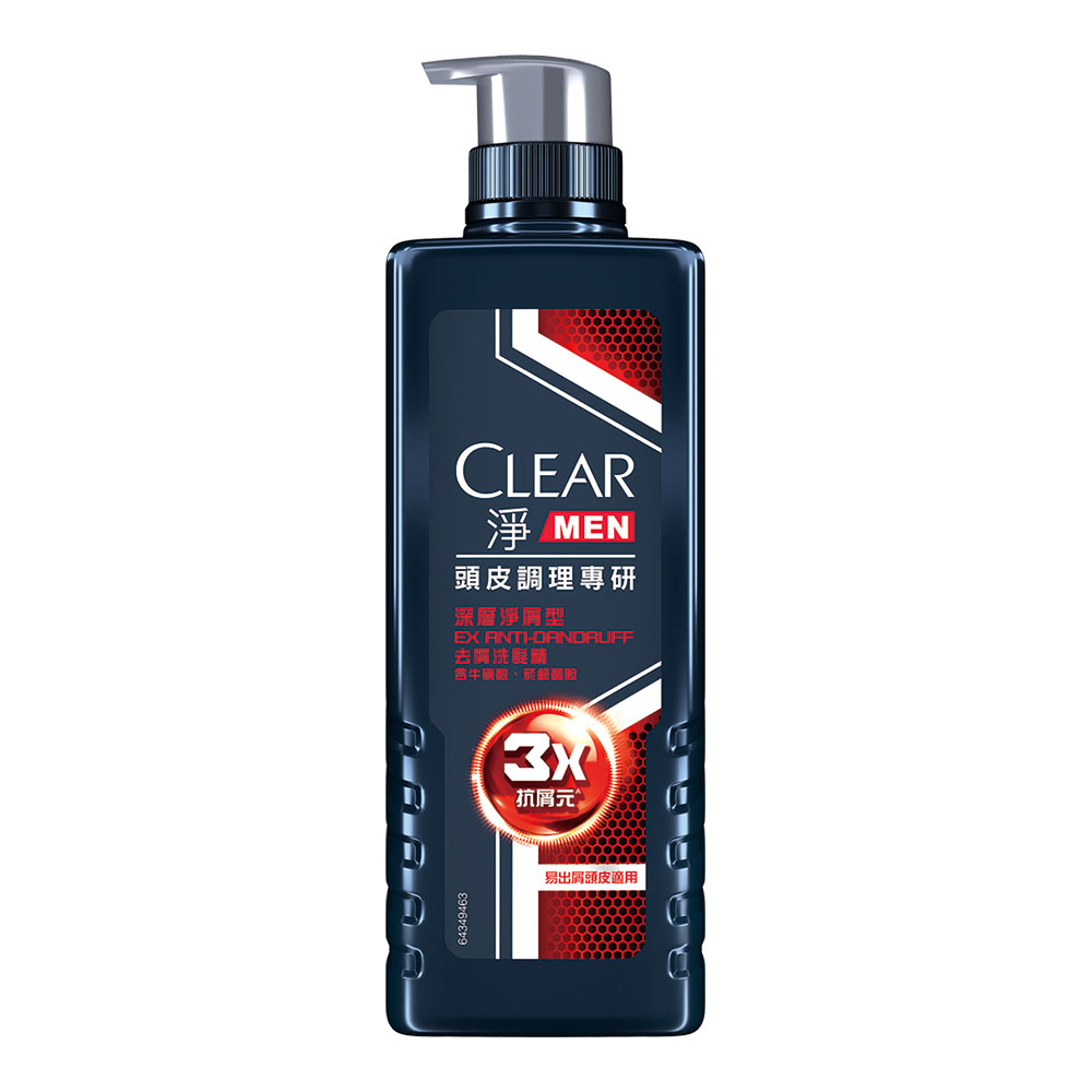 【CLEAR淨】男士頭皮調理專研去屑洗髮精/深層淨屑/570g