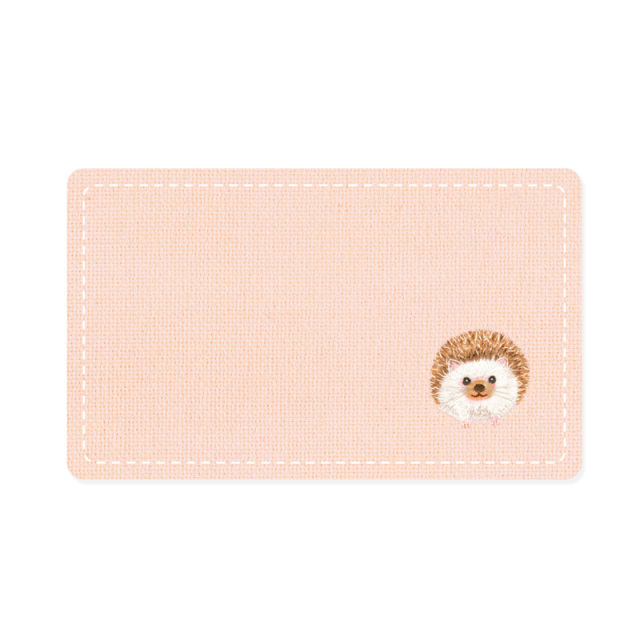 日本 RYU-RYU 刺繡名片卡 刺蝟 8入 | 誠品線上