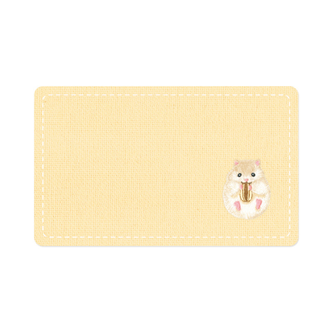 日本 RYU-RYU 刺繡名片卡 倉鼠 8入 | 誠品線上