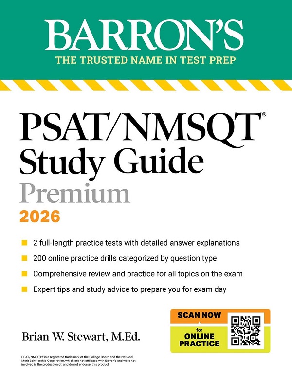 PSAT/NMSQT Premium Study Guide, 2026: 2 Practice Tests+Comprehensive Review+200 Online Drills