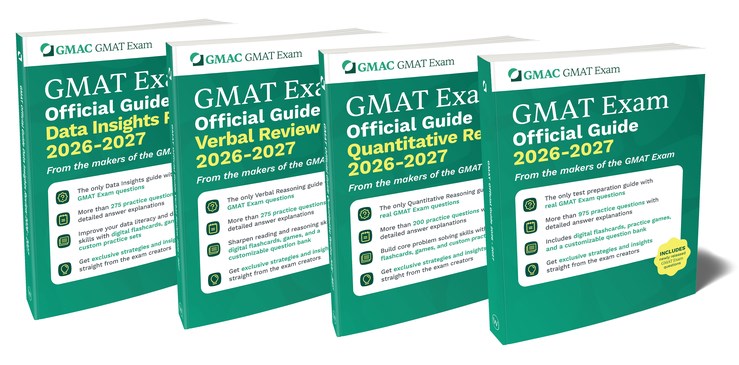 GMAT Official Guide 2026-2027 Bundle: Books+Online Question Bank (4冊合售)