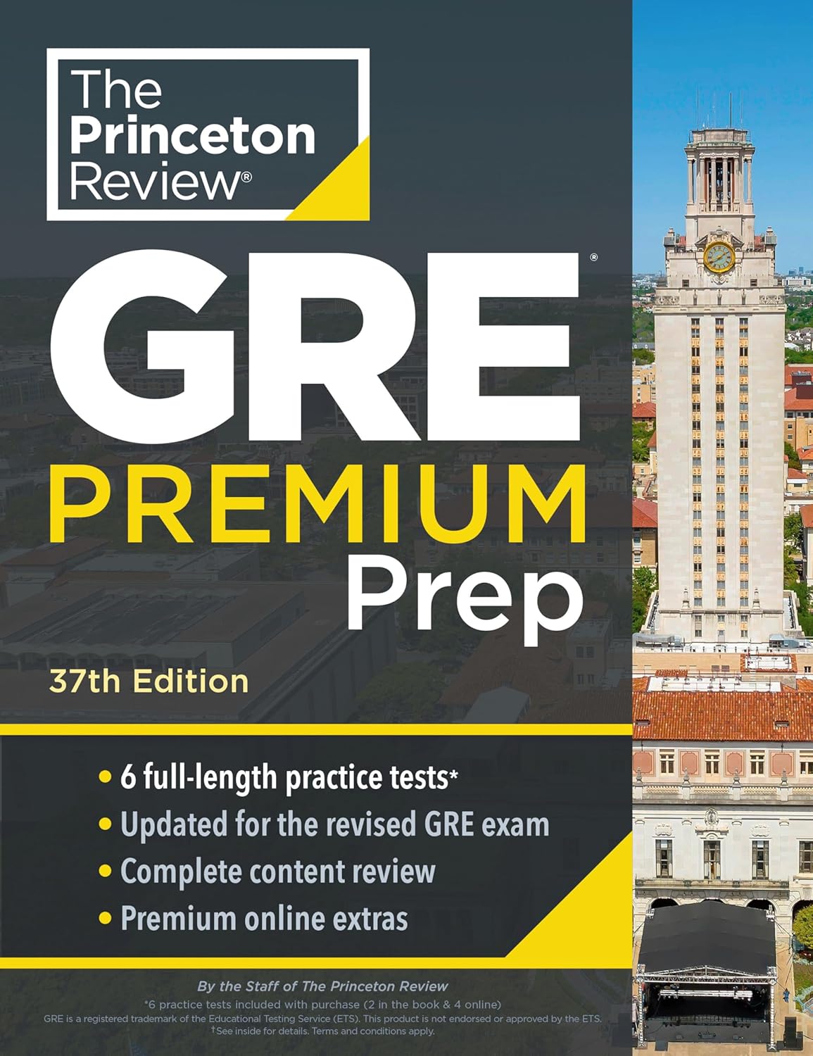 Princeton Review GRE Premium Prep: 6 Practice Tests+Review & Techniques+Online Tools (37 Ed.)