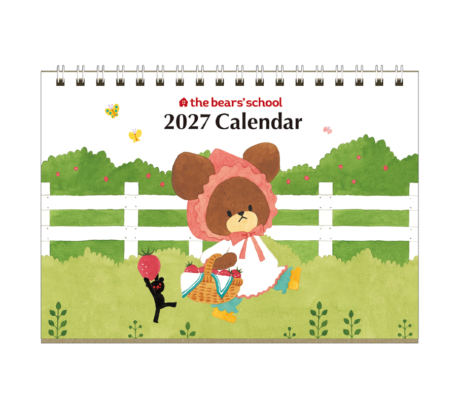 2027日本 square 桌曆/ 小熊學校